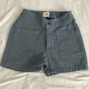 Kids blue chore shorts by Noble